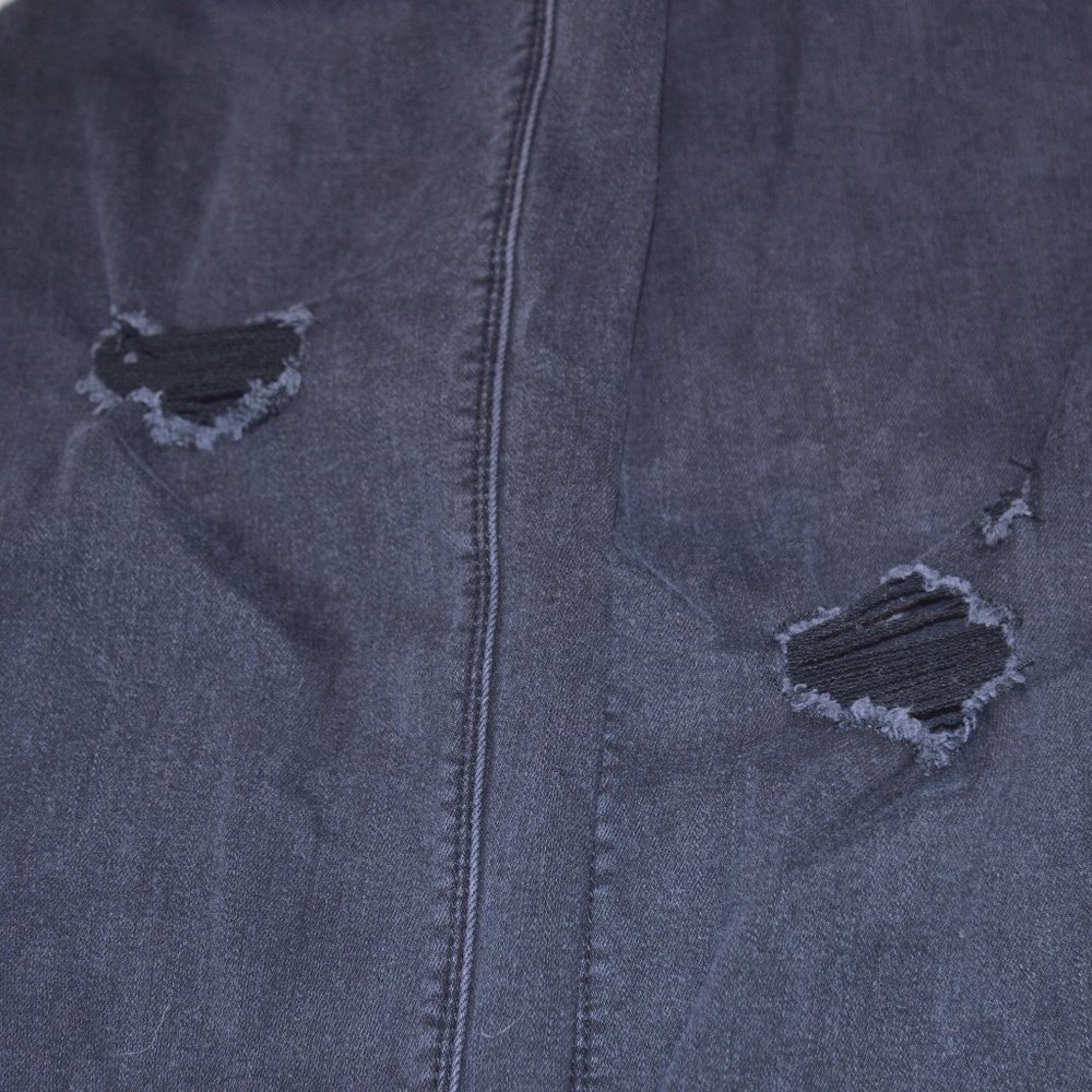 4/$20 WHBM The Skinny Ankle Black Distressed Jeans - Picture 8 of 9